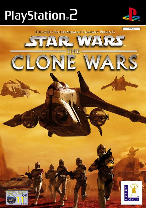 starwars clone wars ps2 – jaquette avant PAL FR