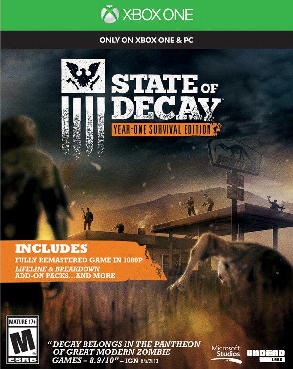 State of Decay: Year-One Survival Edition Microsoft Xbox One PAL FR – RPG Microsoft Xbox One très bon état testé