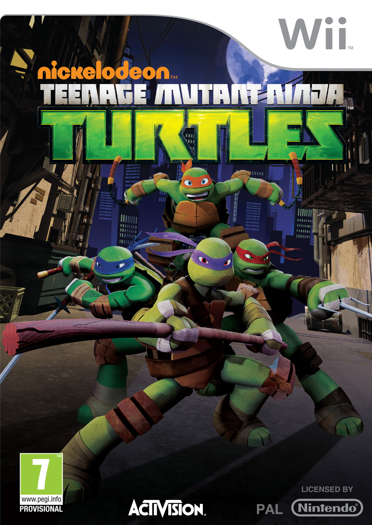 teenage mutant ninja turtles wii – jaquette avant PAL FR
