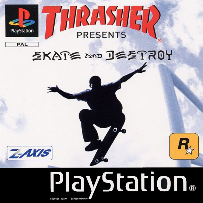 Thrasher : Skate and Destroy Sony PlayStation PAL FR – Skateboard Sony PlayStation très bon état testé