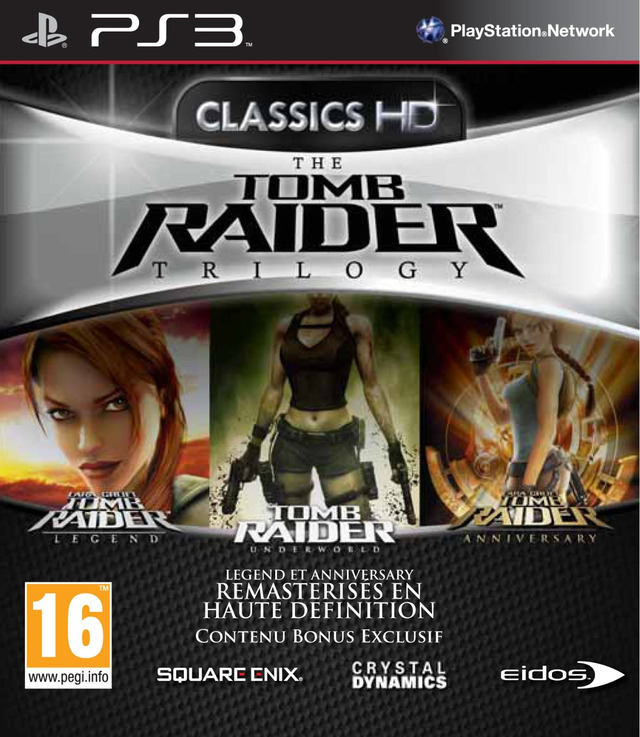 tomb raider trilogy ps3 – jaquette avant PAL FR