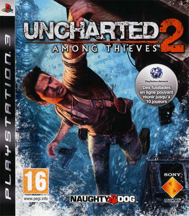 uncharted 2 among thieves ps3 – jaquette avant PAL FR