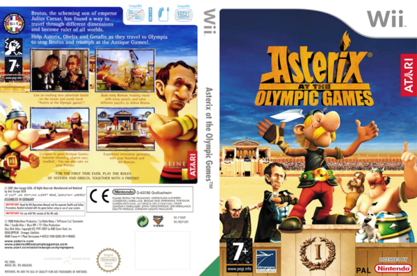 asterix aux olympiques wii – jaquette dépliée Nintendo Wii