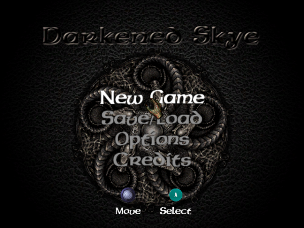 darkened skye gamecube – écran-titre Nintendo GameCube