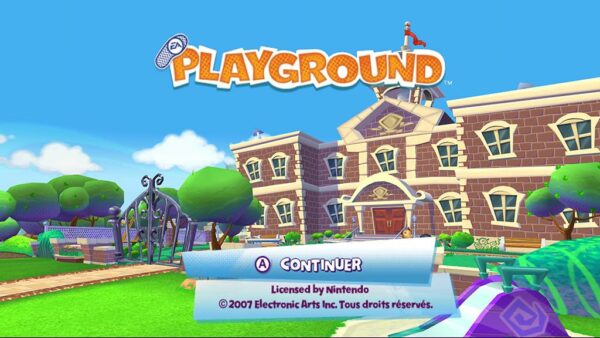ea playground wii – écran-titre Nintendo Wii