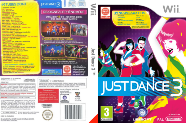 just dance 3 edition speciale wii – jaquette dépliée Nintendo Wii