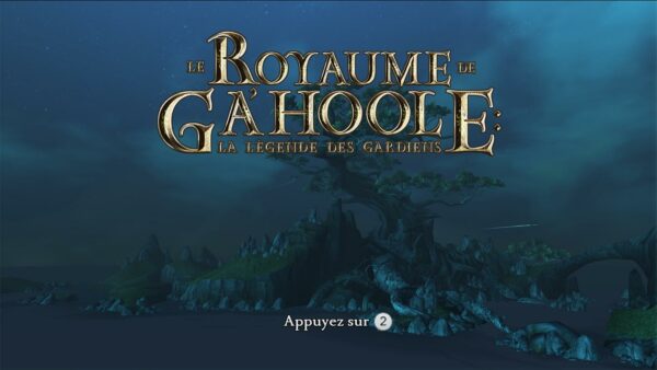 le royaume de ga hoole wii – écran-titre Nintendo Wii