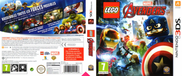 lego marvel avengers 3ds – jaquette dépliée Nintendo Wii