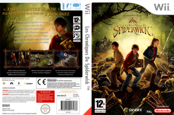 les chroniques de spiderwick wii – jaquette dépliée Nintendo Wii