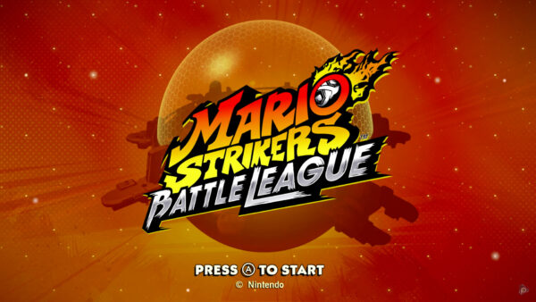 mario strikers battle league football switch – écran-titre Nintendo Wii