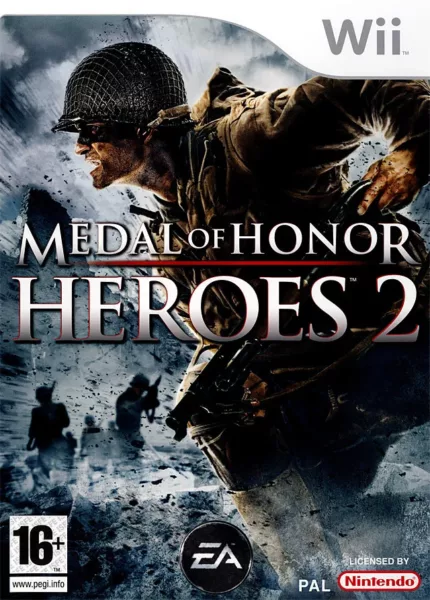 medal of honor heroes 2 wii – jaquette avant PAL FR très bon état testé