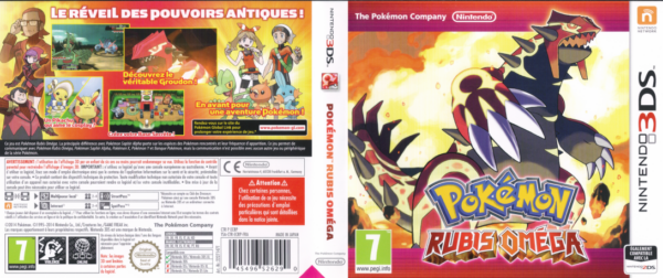 pokemon rubis omega 3ds – jaquette dépliée Nintendo Wii