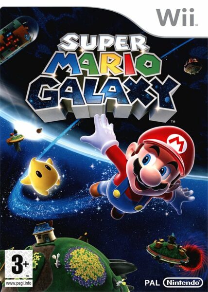 super mario galaxy wii – jaquette avant PAL FR très bon état testé