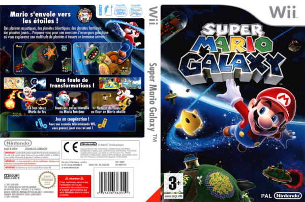 super mario galaxy wii – jaquette dépliée Nintendo Wii