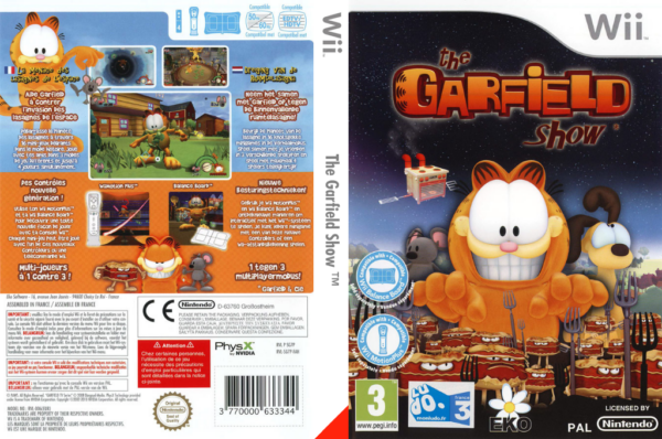 the garfield show threat of space wii – jaquette dépliée Nintendo Wii