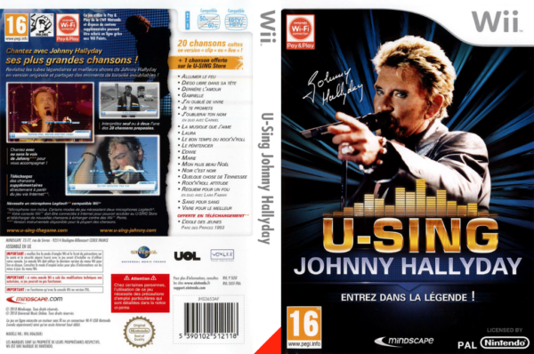 sing johnny hallyday wii – jaquette dépliée Nintendo Wii